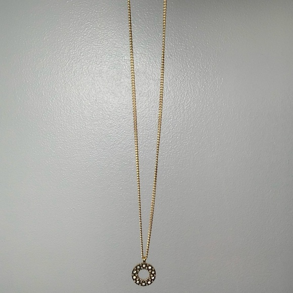 Jewelry - VL483 Gold Plated Pendant Necklace - Gold & Silver